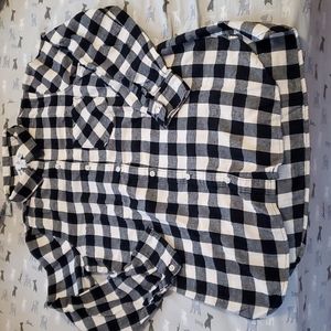 5 For $20 Plaid pattern button ups shirt